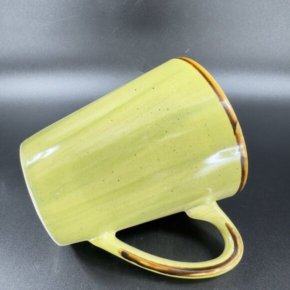 THOMSON POTTERY Mug Cup In The  A mazon Ceramic Speckled Glaze Green Set 2 - Picture 7 of 11